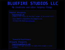 Tablet Screenshot of bluefirestudios.com